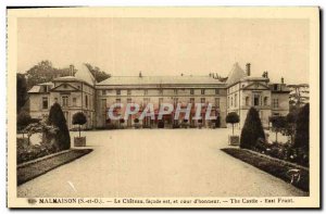 Old Postcard Malmaison Chateau Facade is and Court & # 39Honneur