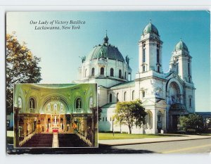 Postcard Our Lady of Victory Basilica & National Shrine Lackawanna New York USA