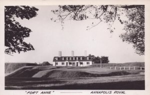 RPPC Real Photo Postcard - Fort Anne - Annapolis Royal - Nova Scotia - Canada