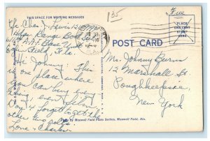 1944 Main Post Exchange At Maxwell Field Alabama AL, WW2 Soldier Mail Postcard 