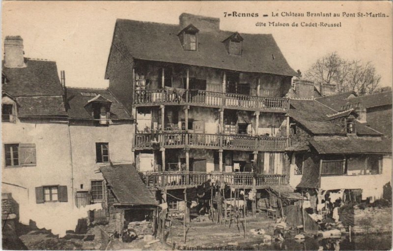 CPA Rennes Chateau Branlant au Pont St Martin (1235912)