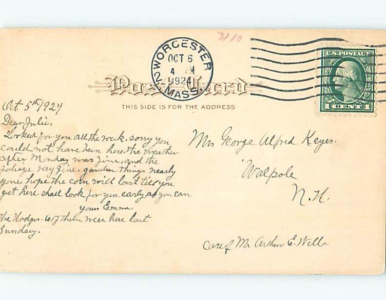 Pre-1907 HOTEL Worcester Massachusetts MA A2794