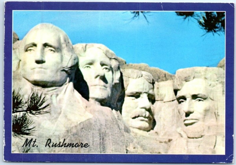 Postcard - Mt. Rushmore - Keystone, South Dakota