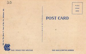 Annapolis U. S. Naval Academy Air View Bancroft Hall Radio Towers Postcard