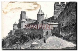 Postcard Old Cite Carcassonne Castle