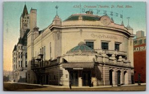 St Paul Minnesota~Orpheum Theatre Street View~PM 1912~Acmegraph Vintage Postcard