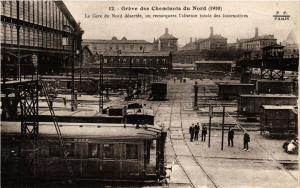 CPA AK Greve des Cheminots (10e) Gare du Nord désertée (176157)