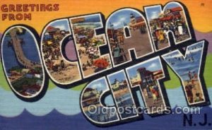 Ocean City, New Jersey Large Letter Town 1959 