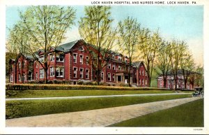 Pennsylvania Lock Haven Hospital and Nurses Home Curteich