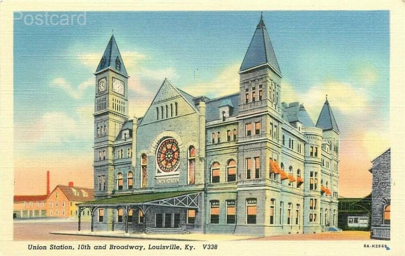 KY, Louisville, Kentucky, Union Station, Curteich No. 8A-H2869