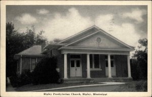 Ripley Mississippi MS Presbyterian Church Vintage Postcard