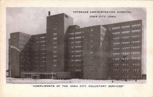 Postcard Veterans Admin Hospital Iowa City Iowa