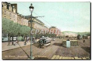 Old Postcard Rouen Tramway during Boieldieu Perspective