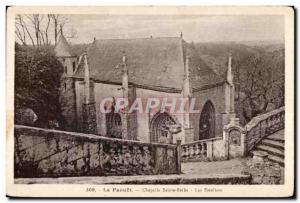 Old Postcard The St. Barbara Faouet Chapalle The Staircase