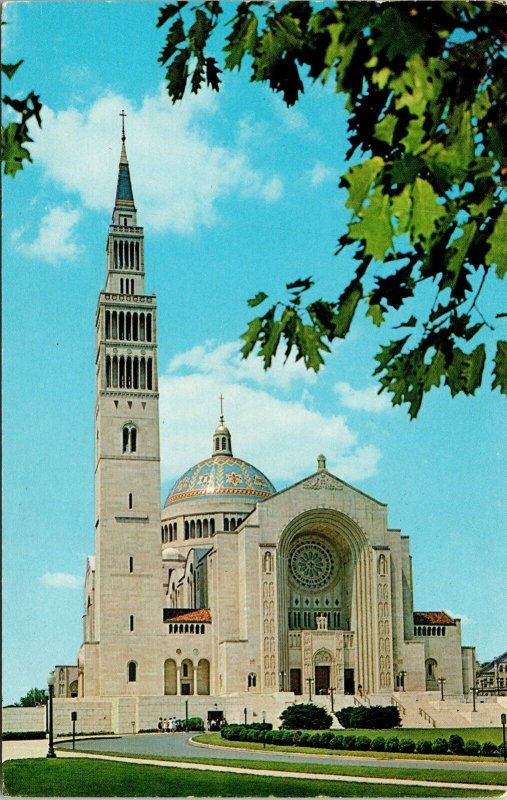 National Shrine Immaculate Conception Washington DC Catholic Postcard VTG UNP  