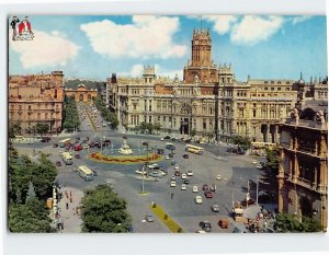 Postcard Cibeles Circus and Communications Palace, Madrid, Spain