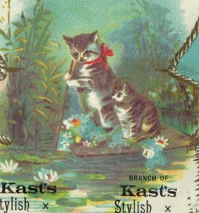 1880s Kast's Shoes Oakland San Francisco, CA Cute Cats #2 F161