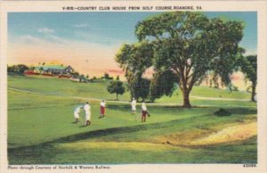Golf Country Club House From Golf Course Roanoke Virginia