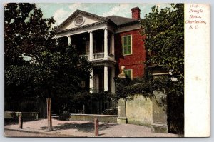 Pringle House Charleston South Carolina SC Trees And Roadway Landmark Postcard