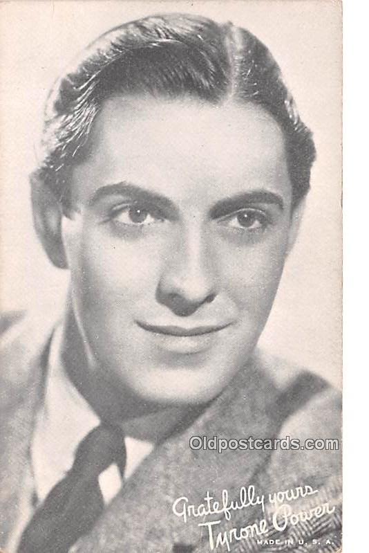 Tyrone Power Movie Star Actor Actress Film Star Unused 