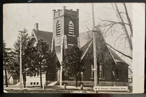 Vintage Postcard 1911 M.E. Church, Hiawatha, Kansas