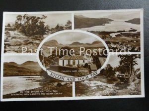 c1934 RPPC - Killin and Loch Tay Multi View