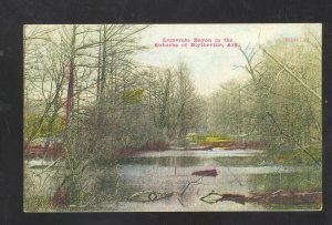 BLYTHEVILLE ARKANSAS LUMERATE BAYOU VINTGAE POSTCARD 1908