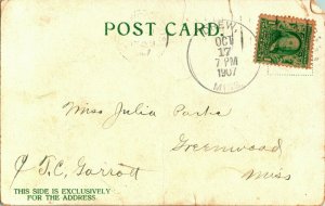 Vtg 1907 Undivided Back Postcard - Greetings From Drew, Miss - Mississippi
