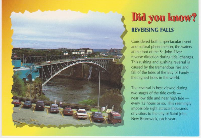 REVERSING FALLS, SAINT JOHN RIVER, NB