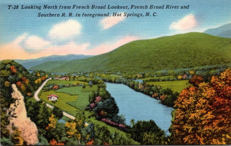 North Carolina Hot Springs Looking North From French Broad Lookout