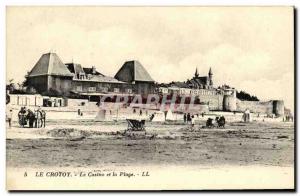 Old Postcard Crotoy Casino And Beach