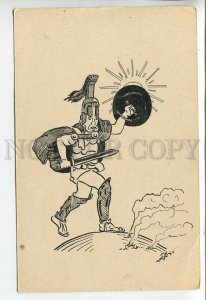 443871 Russia MOLLWO Roman legion conquest World CARICATURE HAND PAINTED INK