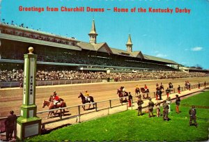 Kentucky Louisville Greetings From Churchill Downs Home Of The Kentucky Derby