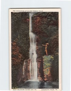 Postcard The Invocation At Silver Thread Falls Dingmans Falls Pennsylvania USA