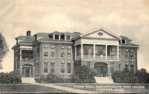 AMHERST, Massachusetts~MA  MASSACHUSETTS STATE COLLEGE~Dining Hall 1947 Postcard