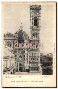 Old Postcard Firenze Campamile di Giotto