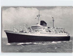 Postcard SS Flandre Ship French Line