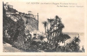 Lot301 les rochers rouges frontiere italiene menton  france real photo