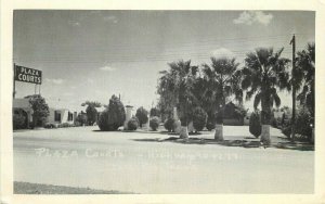 Del Rio Texas 1940s Plaza Cts Hwy 90-277 RPPC Photo Postcard Nationwide 21-7656