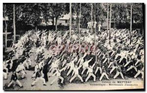 Old Postcard Colony of Mettray Gymnastics Movements & # 39 & # 39ensemble