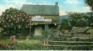 Postcard Oldest Frame Home in the Catskills, Haines Falls, NY.             P5