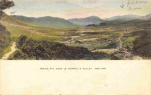 Panorama Powells Valley Virginia 1941 hand colored postcard