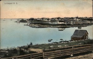 Lockport Nova Scotia NS Panoramic Harbor View c1910 Vintage Postcard