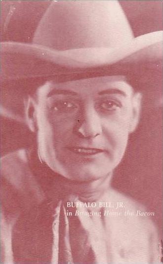 Cowboy Actor Buffalo Bill Jr Vintage Arcade Card