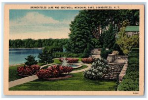 c1940 Skaneateles Lake & Shotwell Memorial Park Skaneateles New York NY Postcard