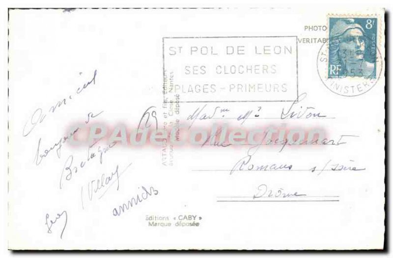 Postcard Old St Pol de Leon multiview