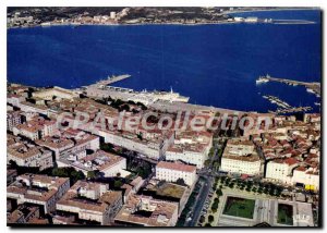 Modern Postcard Ajaccio View of the Place de Gaulle Place Foch and the Port