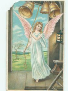 Divided-Back BEAUTIFUL ANGEL SCENE Great Postcard AB0072