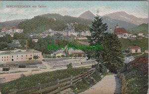 Germany Postcard - Berchtesgaden Mit Saline, Bavarian Alps  RS33443