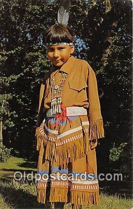 Bi-Taw, Chippewa Indian Girl Lake Mille Lacs, Minnesota, USA Unused 